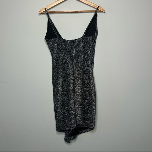 Charlotte Russe Silver Metallic Spaghetti Strap Mini Dress - Picture 5 of 5